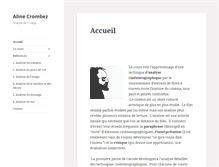 Tablet Screenshot of alinecrombez.com